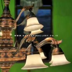 Lampu Tembaga Ukiran 